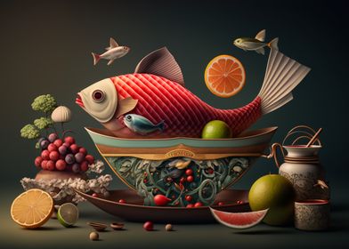 Food 3D Still Life 1