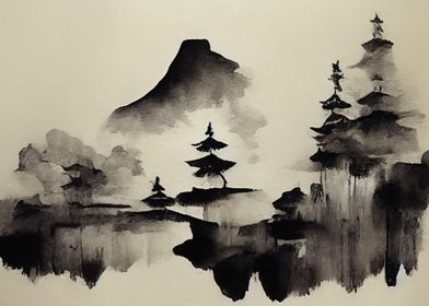 Japanese painting style