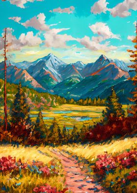 Palette Knife Mountains 30