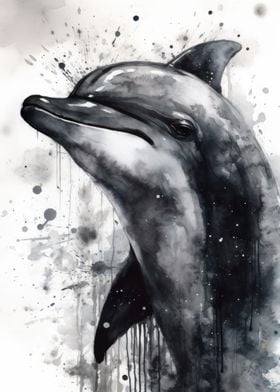 Dolphin Beauty Watercolor