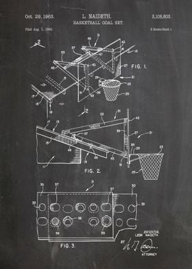 Basketball goal set 1963