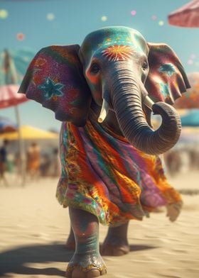 Abstract Elephant