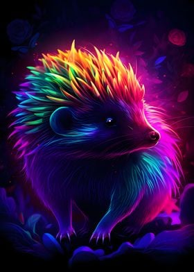 Neon Hedgehog