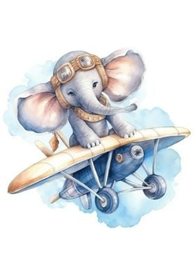 Elephant in plane