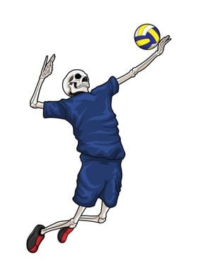 Skeleton Volleyball