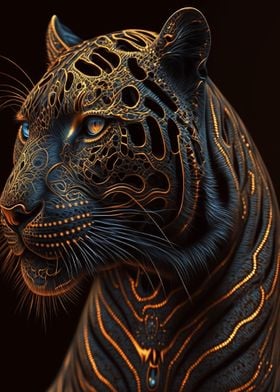 Black and Gold Tiger