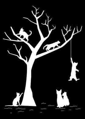 Playful Cats Tree