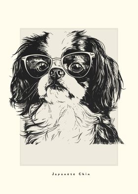 Japanese Chin Illustration