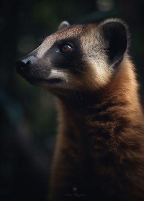 Playful coatimundi