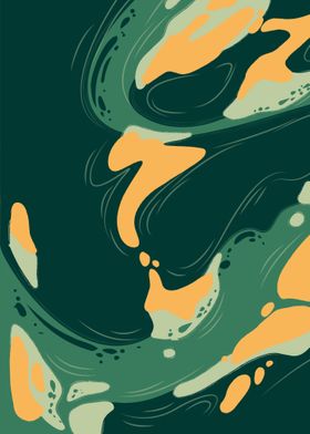 Abstract Green Jade