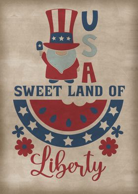 USA Sweet Land of Liberty