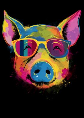 Pig With Sunglasses