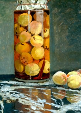 Jar of Peaches by Monet