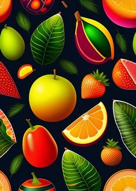 Colorful fruits