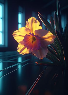 Colorful Daffodil Plant