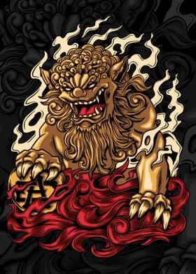 SHISA LION DOG