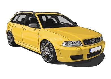 Audi RS4 B5 Imolagelb