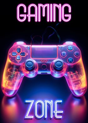 Poster Eleonora - Pink Gaming Controller