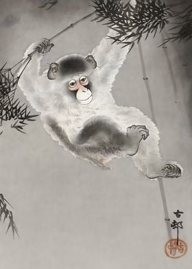 Ukiyo e Monkey