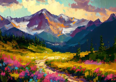 Palette Knife Mountains 39