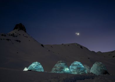 Igloos under the stars