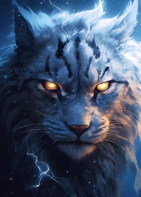 Lightning Lynx Glowing Eye