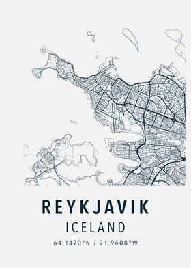 reykjavik simple map