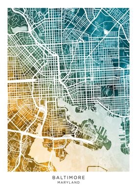 Baltimore Maryland Map