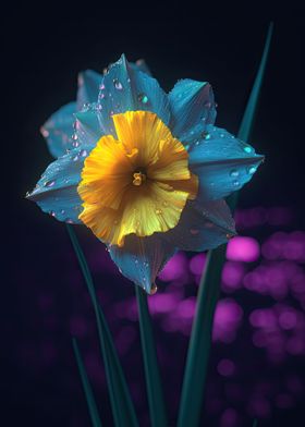 Colorful Daffodil Plant