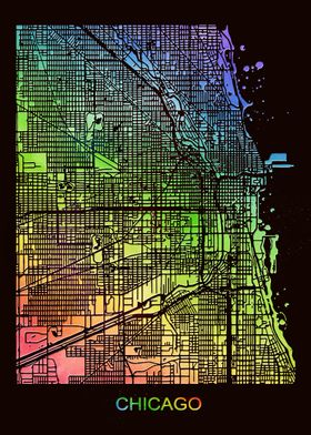 Chicago City Street Map