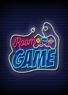 Room game neon sign