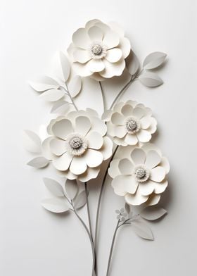 Flowers paper craft