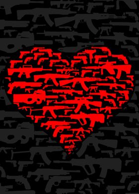 Heart made of Guns