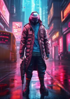 Cyberpunk ninja