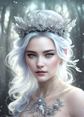 Beautiful Silver Lady Girl