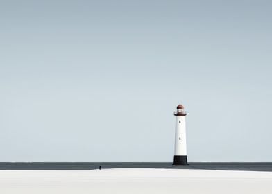 Beach And Lighthouse