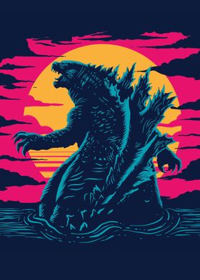 Sunset Godzilla