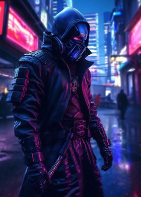 Cyberpunk ninja