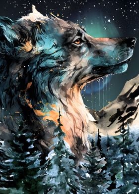 Wolf Painting