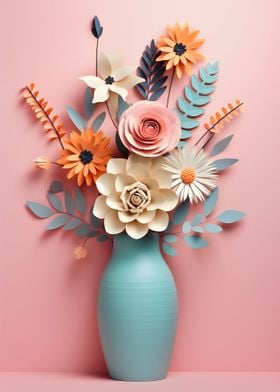 Flowers paper craft