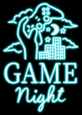game night neon art