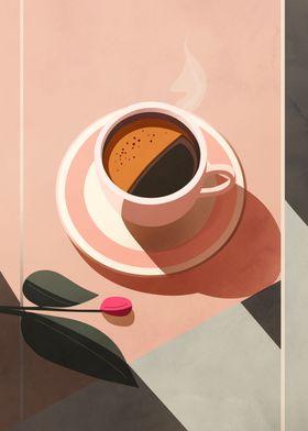 Pink Morning Coffee Light