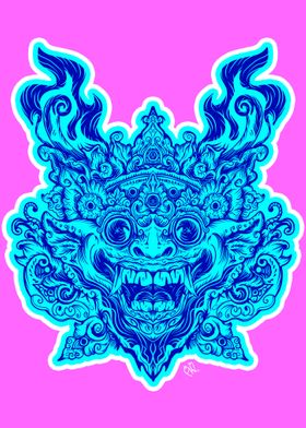 blue barong balinese aesth