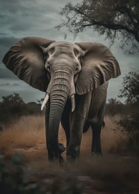 Peaceful elephant