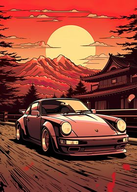 Trending Retro Racing Car