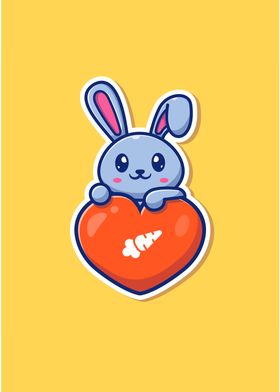 Rabbit Love Cartoon