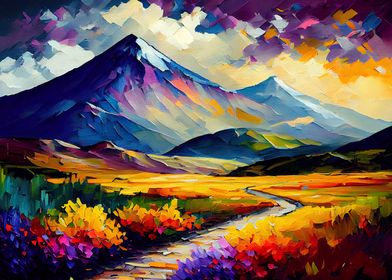 Palette Knife Mountains 50