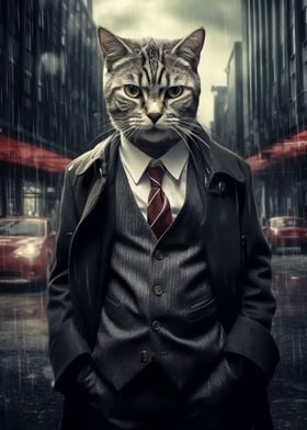 Gangster Shorthair cat