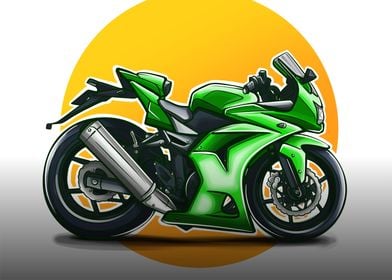 KAWA NINJA 250R CARTOON