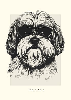 Lhasa Apso Illustration